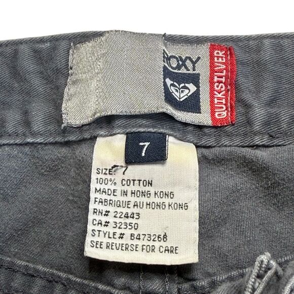 Vintage Roxy Quicksilver Gray Jeans Sz 7 - Picture 10 of 13